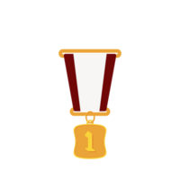 ouro medalha primeiro Lugar, colocar fita básico forma png