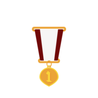 Gold Medal First Place Ribbon Basic Shape png