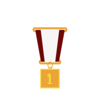 Gold Medal First Place Ribbon Basic Shape png