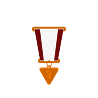 Bronze Medal Third Place Ribbon Basic Shape png