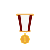 Gold Medal First Place Ribbon Basic Shape png