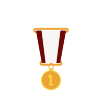 Gold Medal First Place Ribbon Basic Shape png