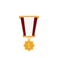 Gold Medal First Place Ribbon Basic Shape png