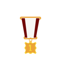 Gold Medal First Place Ribbon Basic Shape png