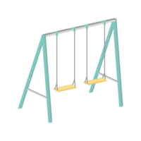 Outdoor Swing Double Seat Toys On The Playground png