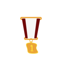 Gold Medal First Place Ribbon Basic Shape png