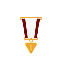 Gold Medal First Place Ribbon Basic Shape png