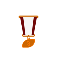 Bronze Medal Third Place Ribbon Basic Shape png