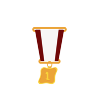 ouro medalha primeiro Lugar, colocar fita básico forma png