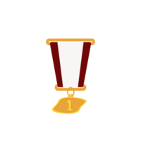 Gold Medal First Place Ribbon Basic Shape png