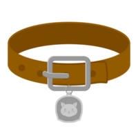 colar para animal gato cabeça logotipo medalha prata básico forma png