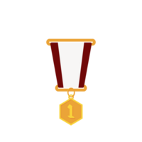 Gold Medal First Place Ribbon Basic Shape png