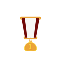 Gold Medal First Place Ribbon Basic Shape png