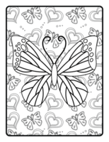 borboleta coloração livro png