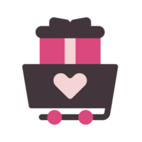 San Valentino shopping icona cartello simbolo png