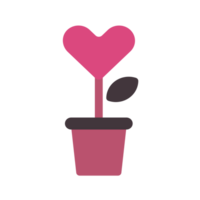 enamorado planta icono firmar símbolo png