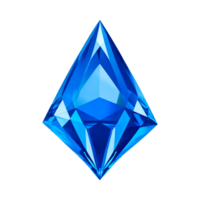 Blau Diamant Edelstein png, Saphir Blau png generativ ai