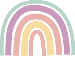 süß Regenbogen mit Lärm texturiert schmücken Element Illustration png