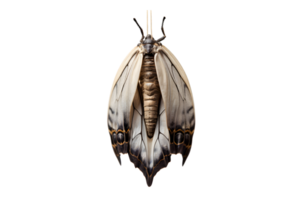 Butterfly cocoon hanging isolated on a transparent background png