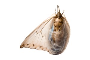 Butterfly cocoon hanging isolated on a transparent background png