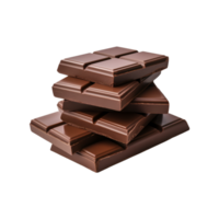 chocolate bars isolated on a transparent background png