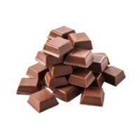 chocolate bars isolated on a transparent background png