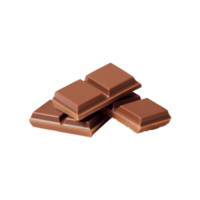 chocolate bars isolated on a transparent background png