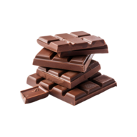 chocolate bars isolated on a transparent background png