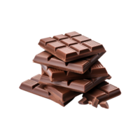 chocolate barras aislado en un transparente antecedentes png