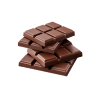 Chocolat bars isolé sur une transparent Contexte png