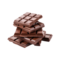 chocolate bars isolated on a transparent background png