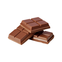 chocolate bars isolated on a transparent background png