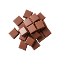 chocolate bars isolated on a transparent background png