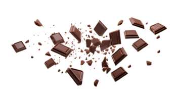 chocolate barras aislado en un transparente antecedentes png