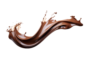 chocolate respingo isolado em uma transparente fundo png