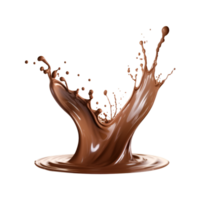 chocolate respingo isolado em uma transparente fundo png