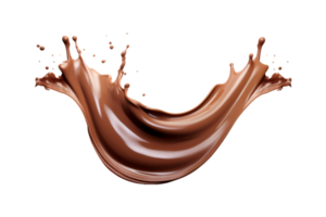 chocolate respingo isolado em uma transparente fundo png