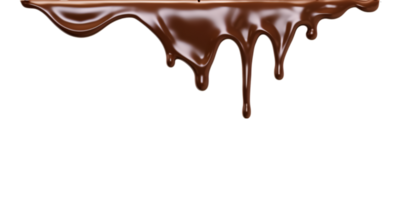 geschmolzen Schokolade tropft isoliert auf ein transparent Hintergrund png