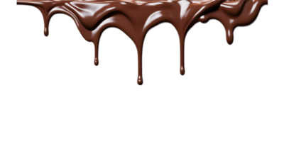 fondu Chocolat égouttage isolé sur une transparent Contexte png