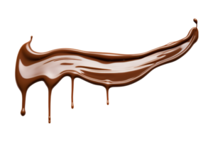 smält choklad droppande isolerat på en transparent bakgrund png