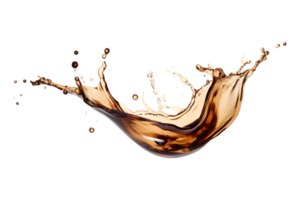 Kaffee Spritzen isoliert auf ein transparent Hintergrund png