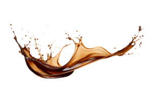 coffee splash isolated on a transparent background png