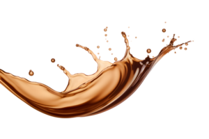 coffee splash isolated on a transparent background png