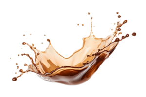 Kaffee Spritzen isoliert auf ein transparent Hintergrund png