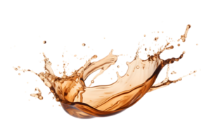 coffee splash isolated on a transparent background png