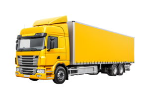 Trailler truck isolated on a transparent background png