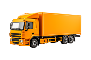 Trailler truck isolated on a transparent background png