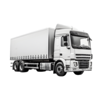 Trailler truck isolated on a transparent background png