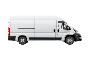 Cargo van truck isolated on a transparent background png