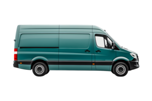 Cargo van truck isolated on a transparent background png